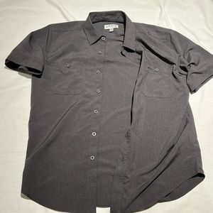 Orvis Men’s Woven Tech Short Sleeve Shrit‎ Charcoal Gray Medium